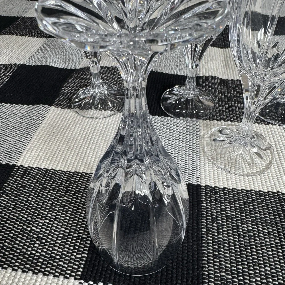 Beautiful Vtg Berkeley‎ by Mikasa Set of Four Crystal 7 1/4